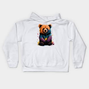 Bear Portrait Kids Hoodie